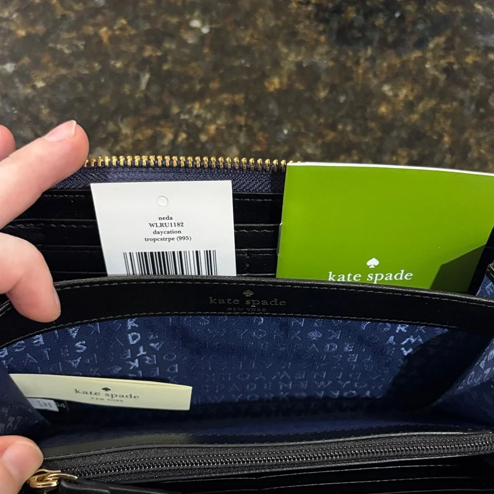 Kate Spade Daycation Tropical Stripe Wallet